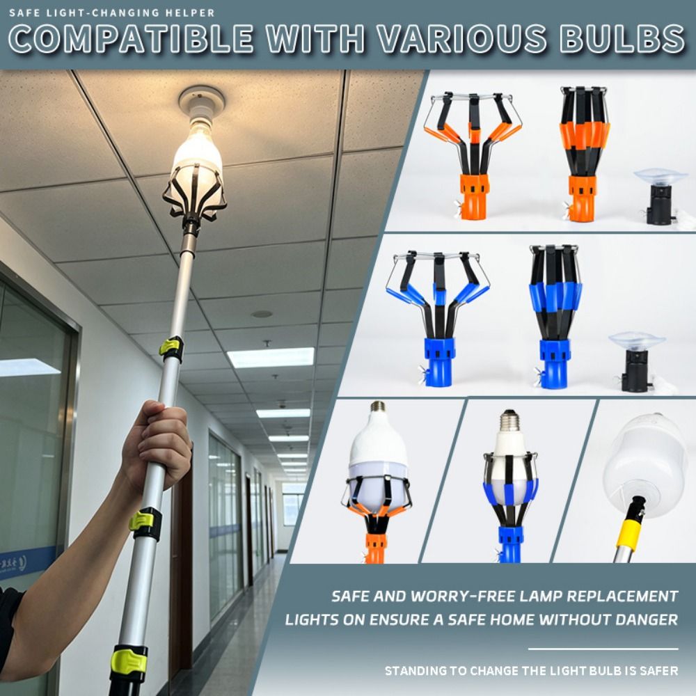 Fishing Rod Telescopic - Professional Light Bulb Changer Aluminum alloy