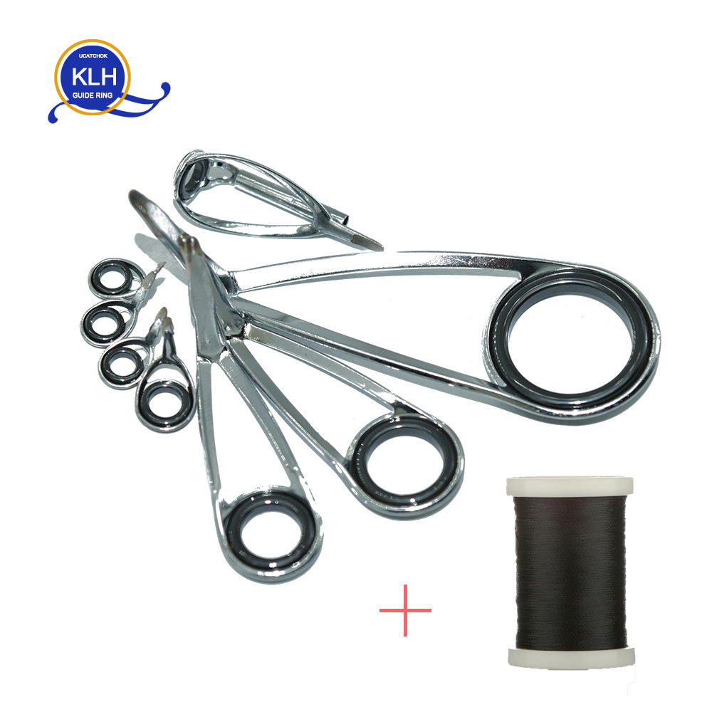 Fishing Rod Repair Kit - 8pcs/Kit KLH Bracket Stainless Steel Guide