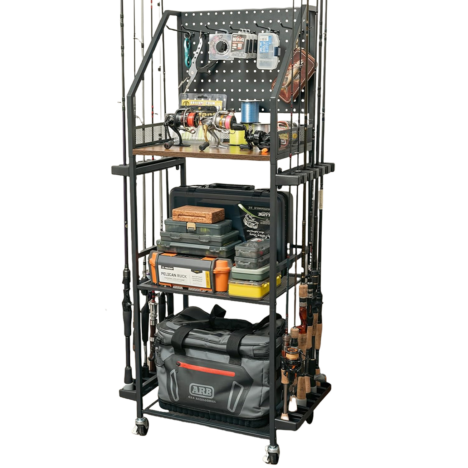 Fishing Rod Combo - Multifunctional Fishing Rod Holders 3 Layers