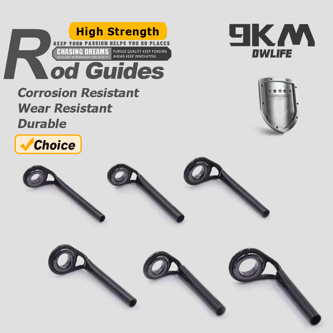 Fishing Rod Guides 5~10pcs MKT - Fishing Rod Tip Replacement recension och pris