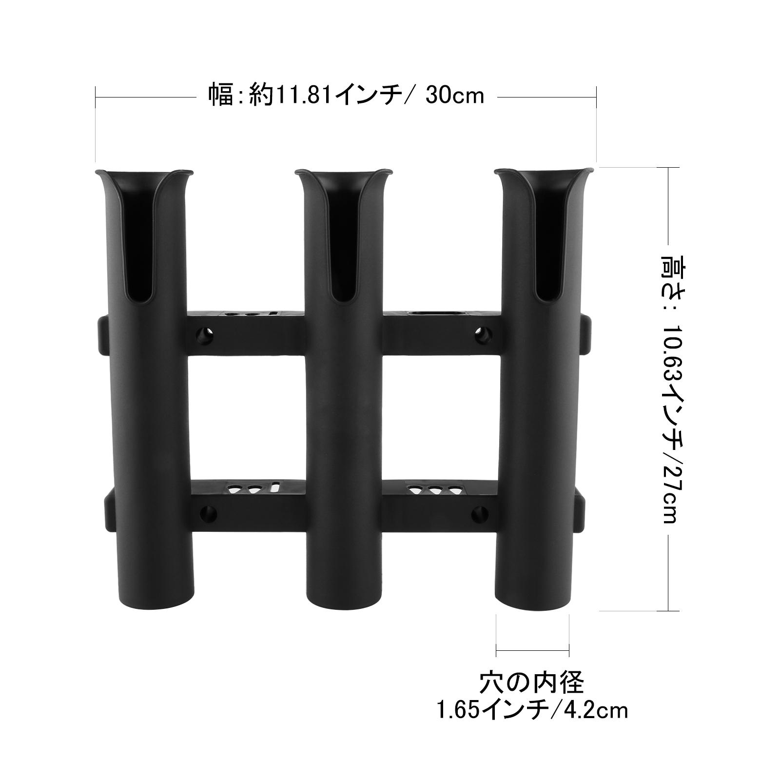 Black PP Fishing Rod Holder Ra - Fishing Rod Boat recension och pris