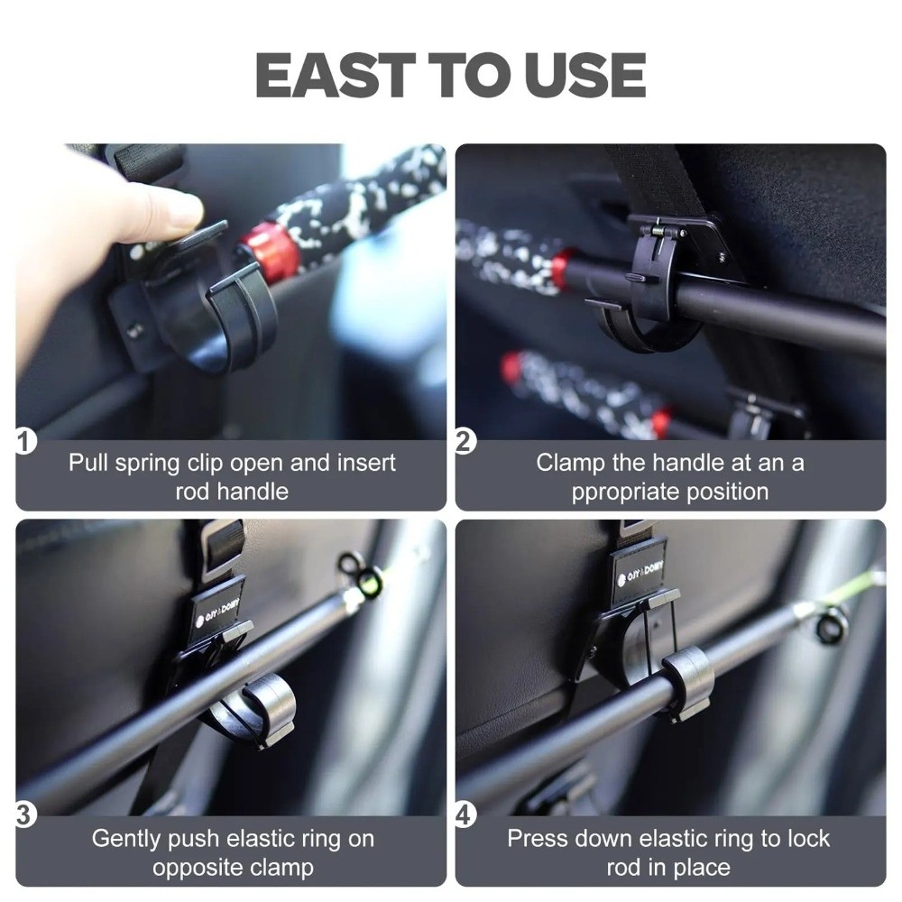 6 Position Car Fishing Rod Hol - Fishing Rod Repair Kit recension och pris
