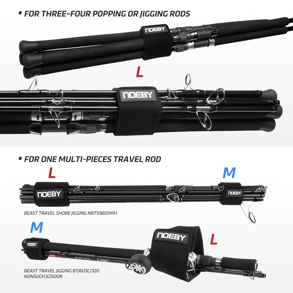 NOEBY Fishing Rod Strap Wide P - Fishing Rod Casting recension och pris