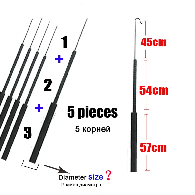 4.1mm-6.4mm 5 pieces Fishing r - Fishing Rod Tip Replacement recension och pris