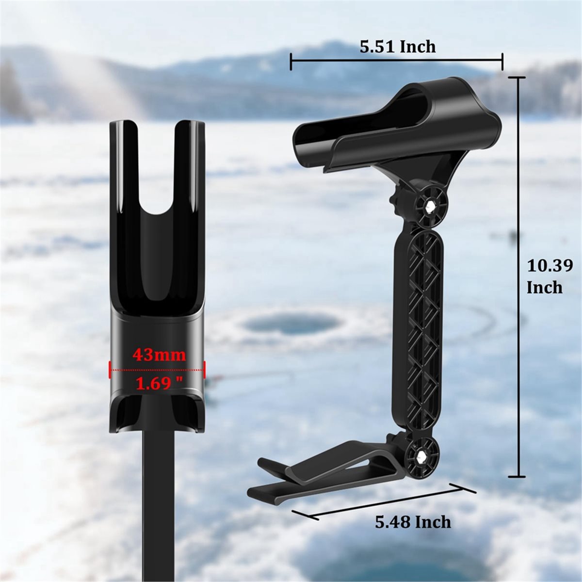 POPULAR-2pcs Adjustable Bucket - Fishing Rod Holder recension och pris