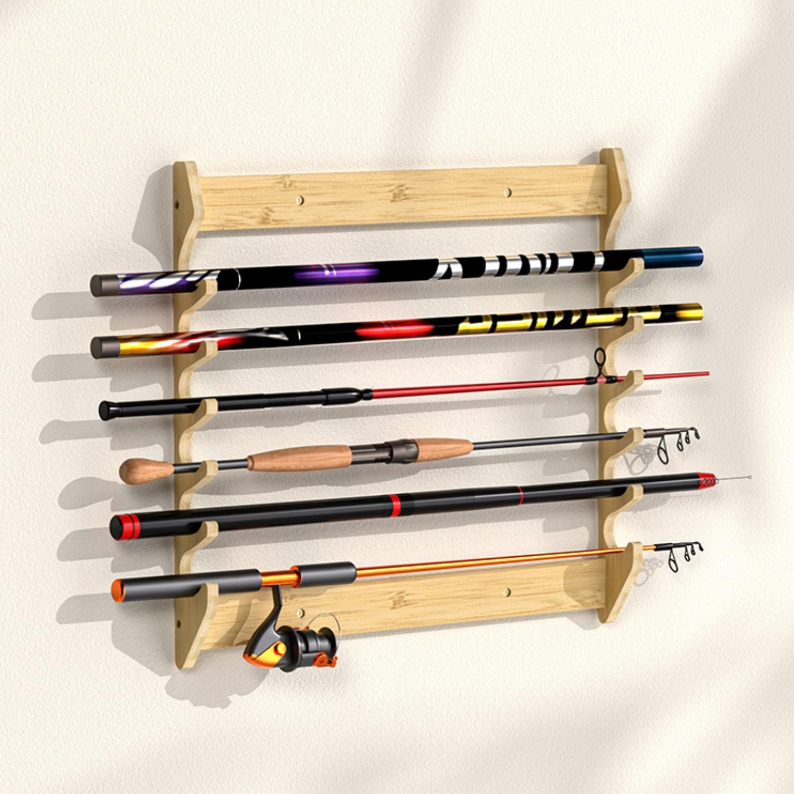 Bamboo Fishing Rod Holder Wall - Fishing Rod Rack recension och pris