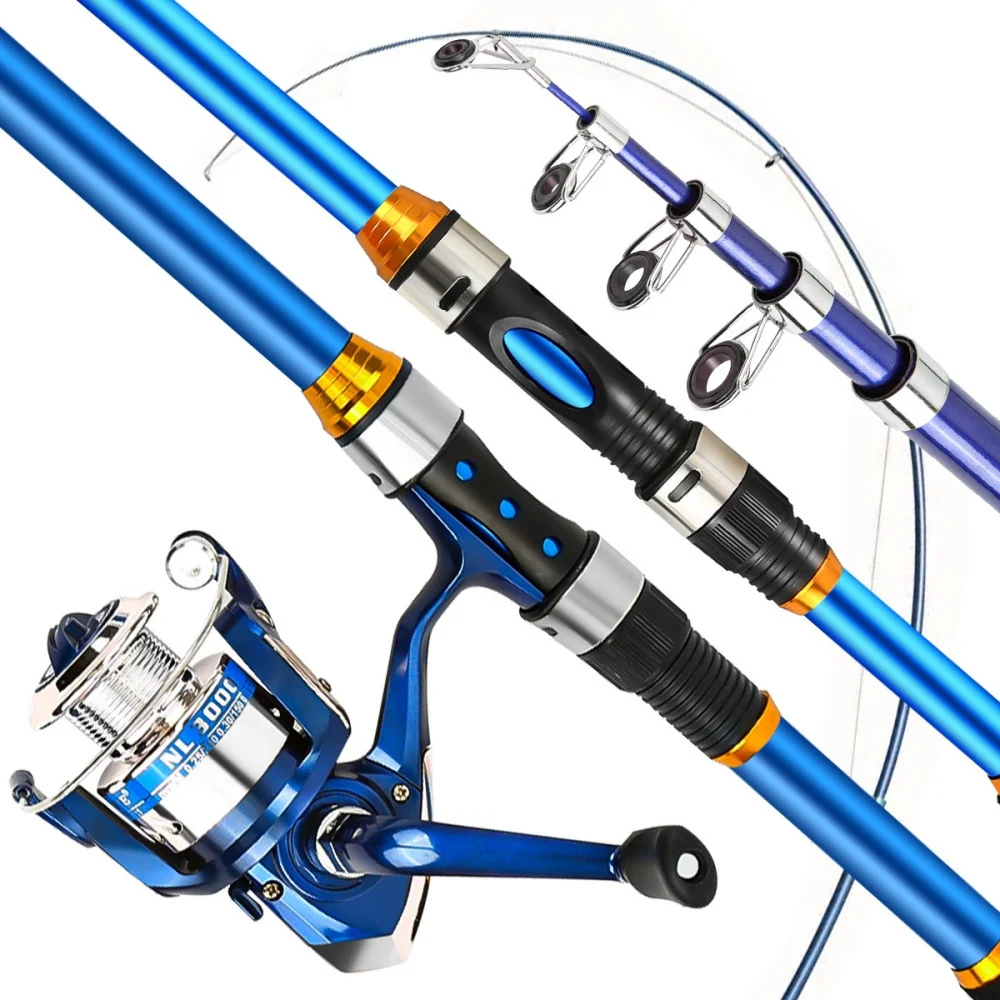 2.1-3.6M Telescopic Glass Fibe - Fishing Rod Carbon Fiber recension och pris