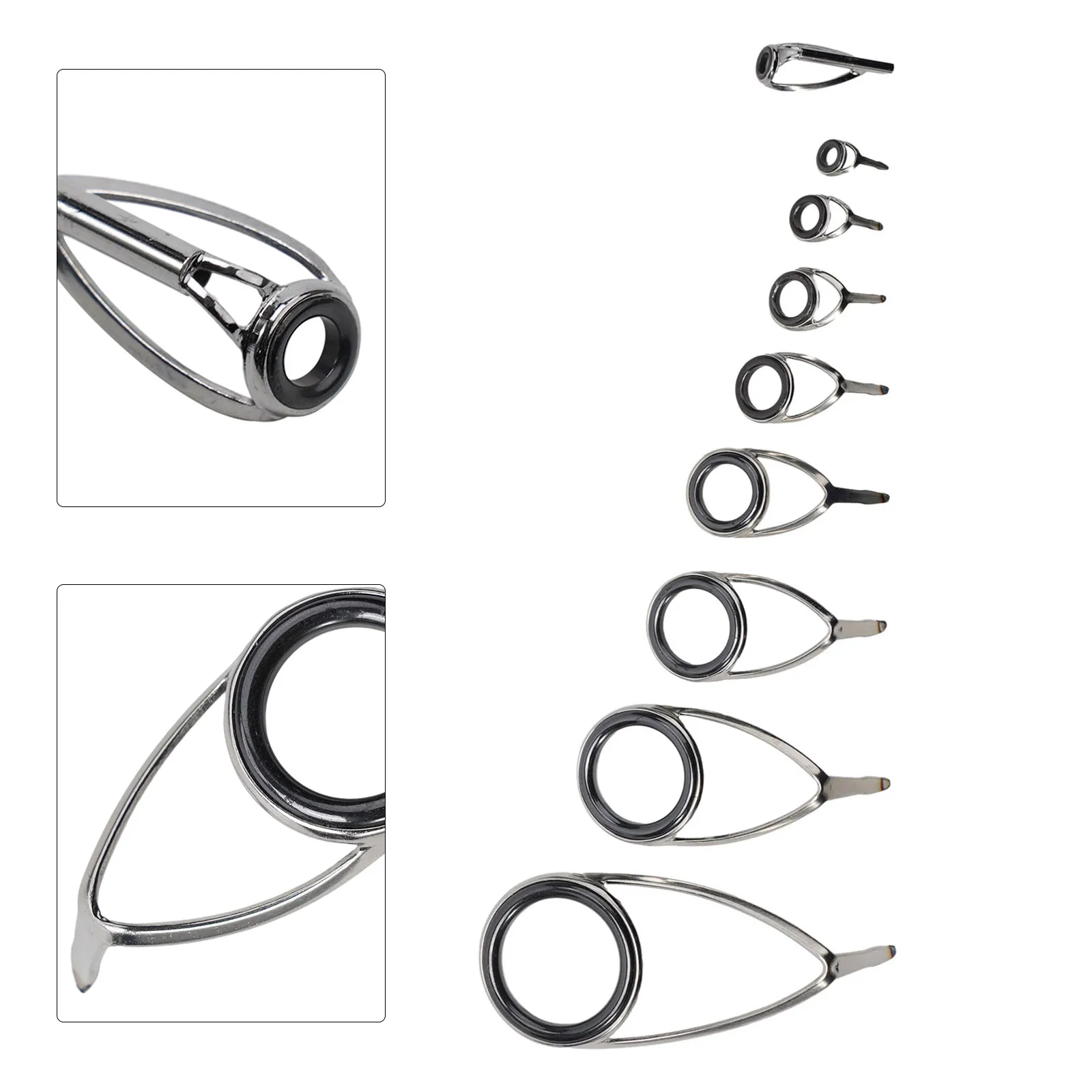 9pcs Fishing Rod Top Ring Tip  - Fishing Rod Building Kit recension och pris