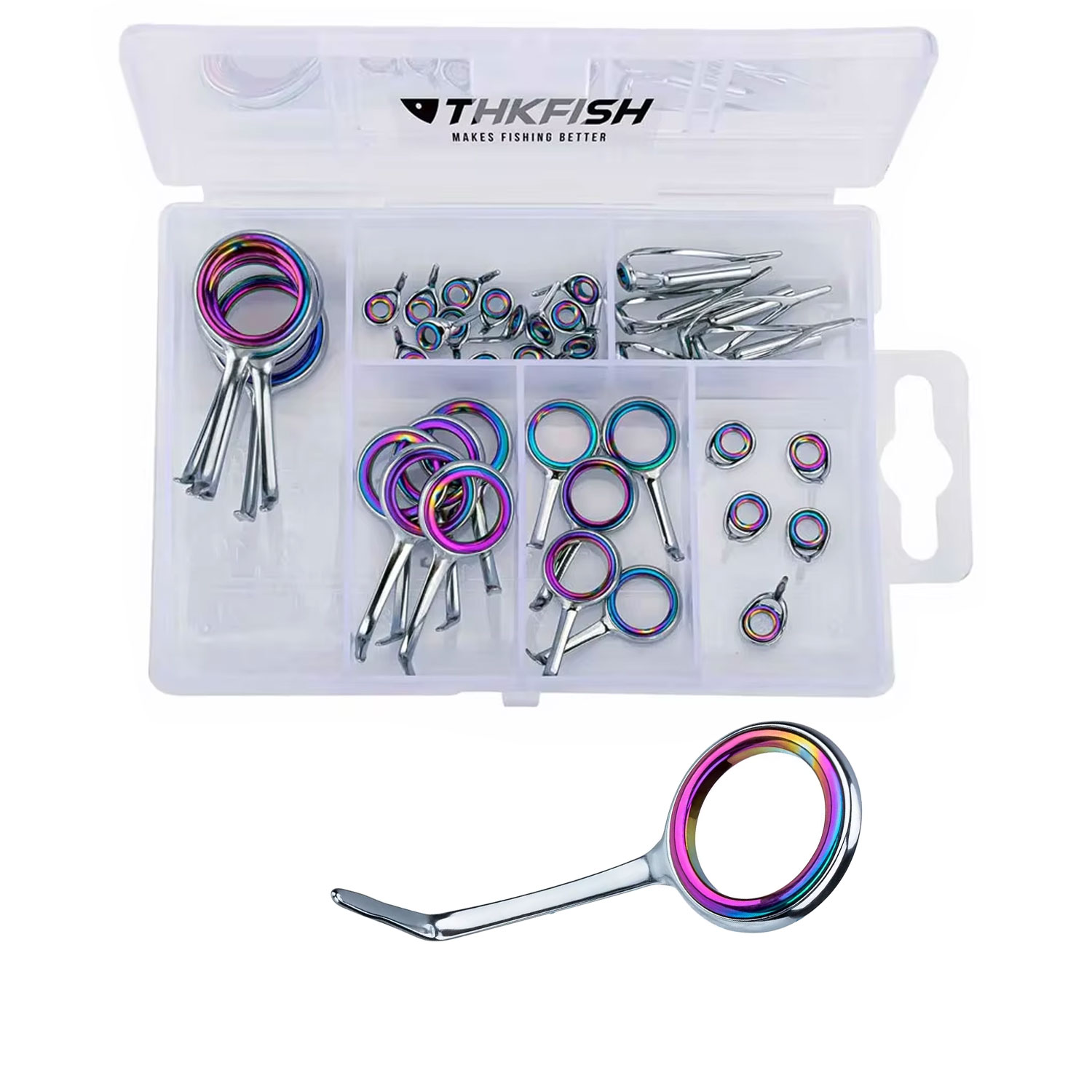 40pcs Colorful Fishing Rod Gui - Fishing Rod Tip Replacement recension och pris