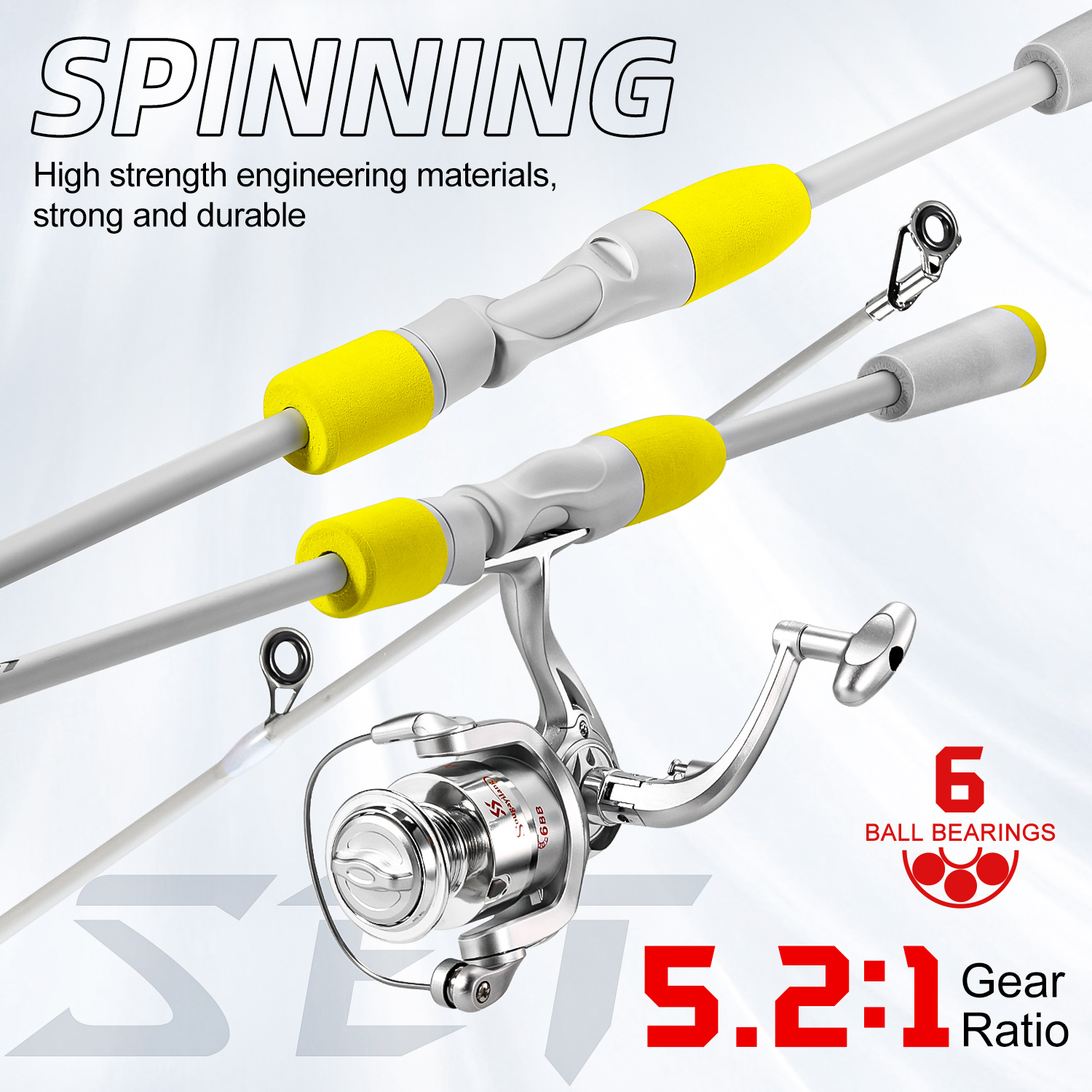 Sougayilang 2section Spinning  - Fishing Rod Carbon Fiber recension och pris
